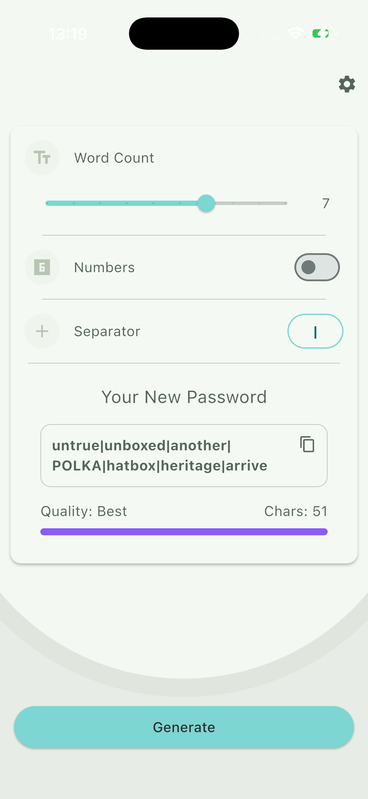 Password Generator app screenshot 1